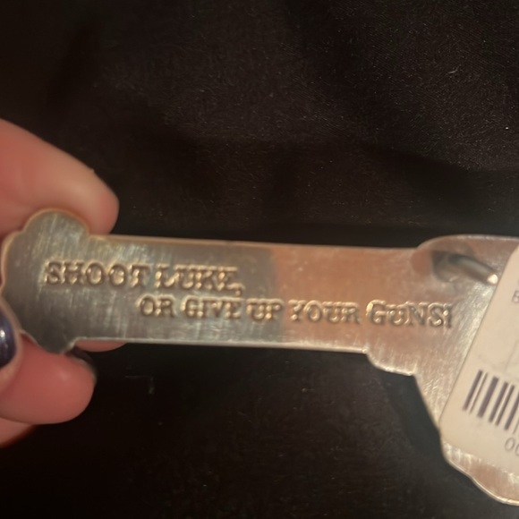 Junk Gypsy Gun Buckle with Black Crocodile Stamp Leather Belt - Picture 11 of 11